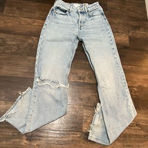 H&M denim high wasted jeans.